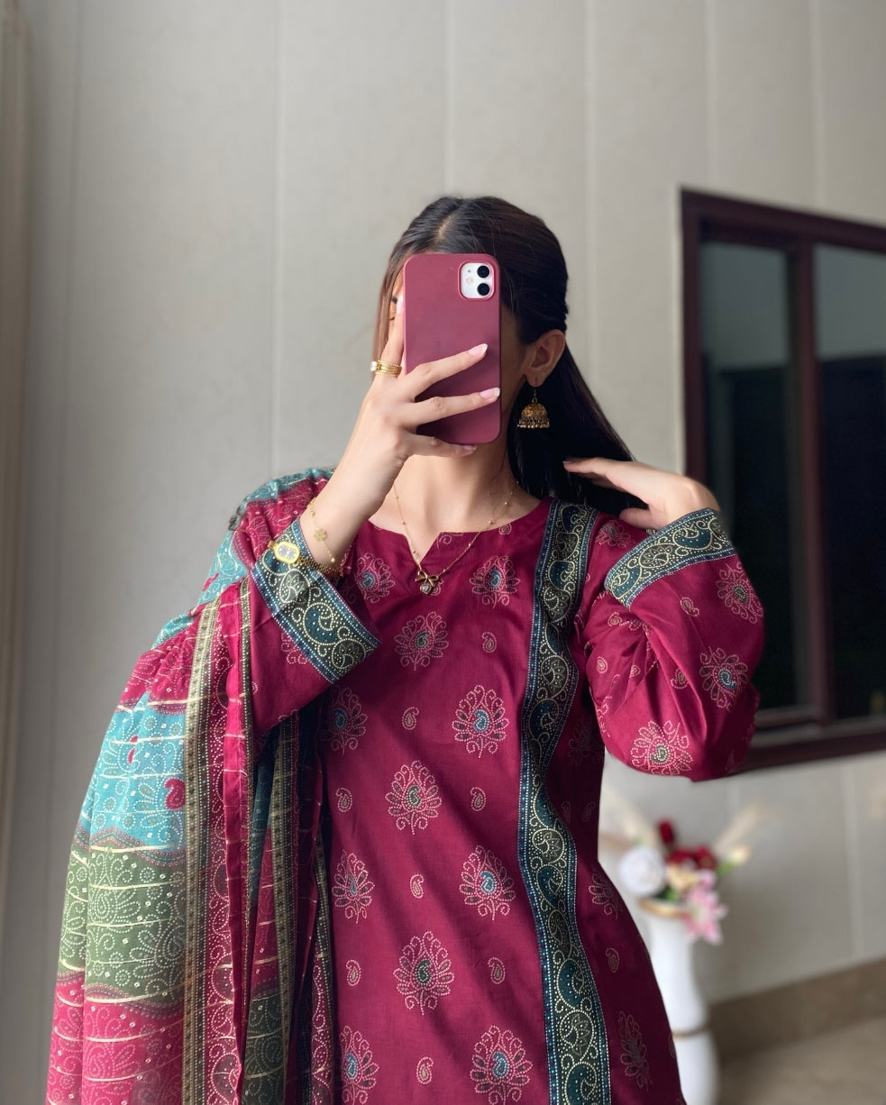 summer lawn printed 3pc collection Bin Saeed