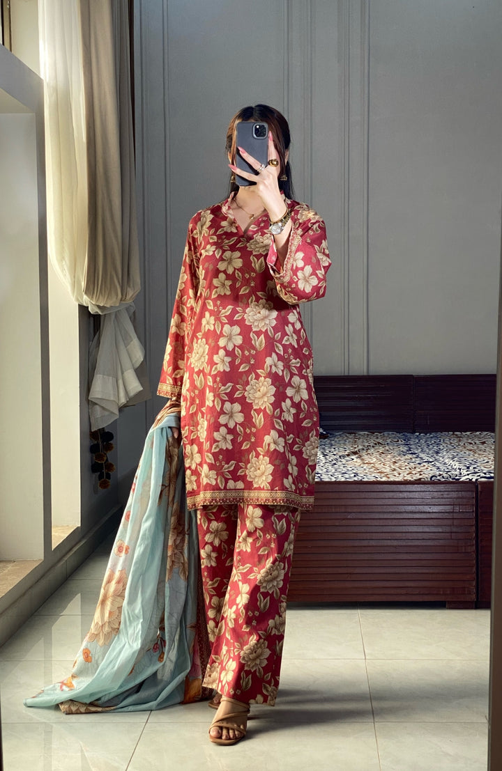 Summer Printed Lawn 3p - Vol-3
