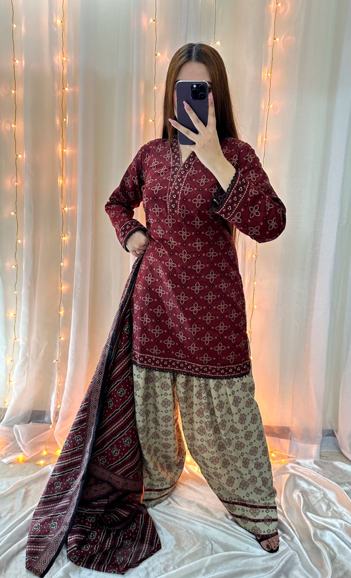 Summer Printed Lawn 3p - Vol-3